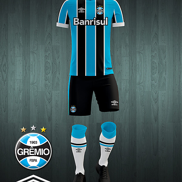 Grêmio 2016-17 home kit