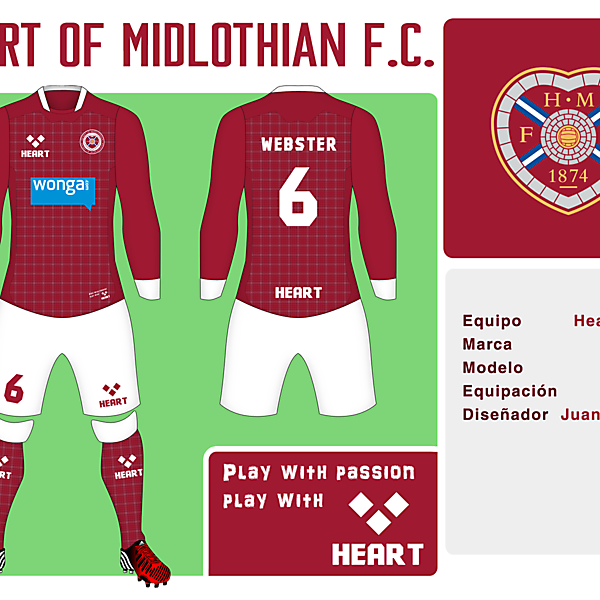 Heart of Midlothian FC Kit