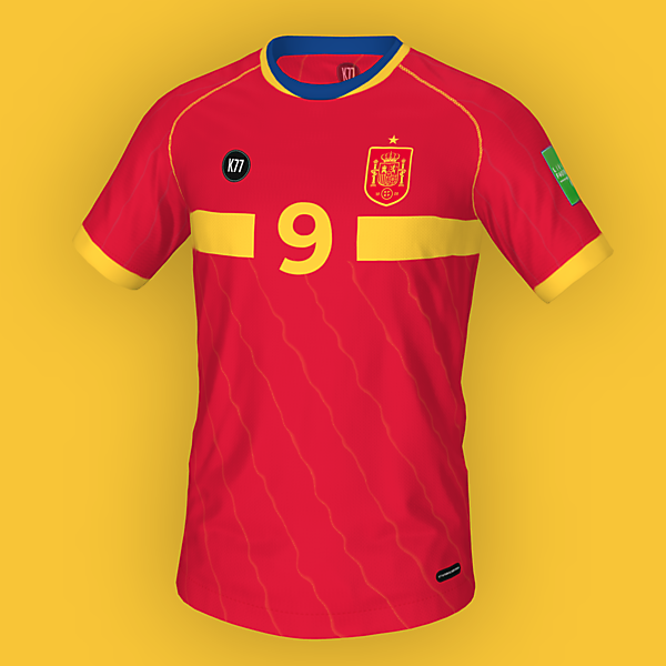 K77 World Cup 26 template - Spain