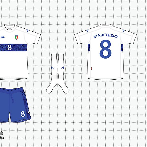 (kappa x kunto) italia away kit