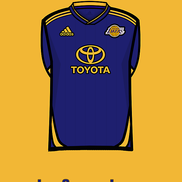 L.A.Lakers soccer team away kit