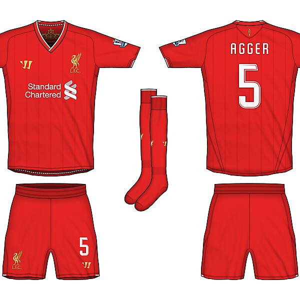 Liverpool Warrior Home & Away Kits 