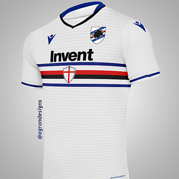 MACRON SAMPDORIA 2020-21 AWAY KIT CONCEPT