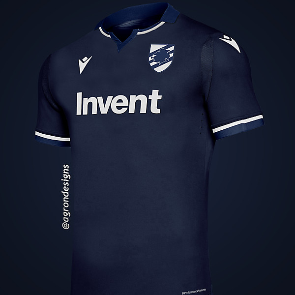 MACRON SAMPDORIA 2020-21 THIRD KIT CONCEPT