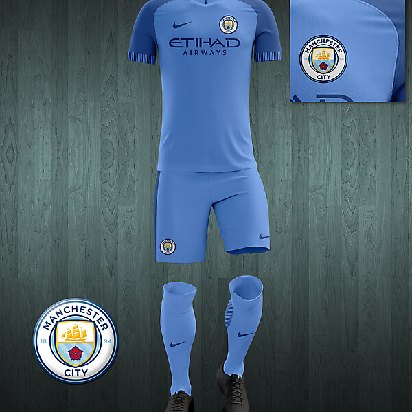 Manchester City 2016-17 home kit