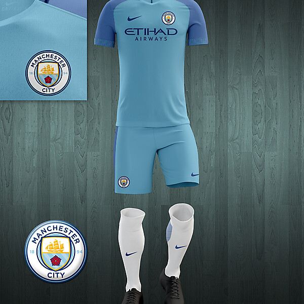 Manchester City 2016-17 home kit concept V2