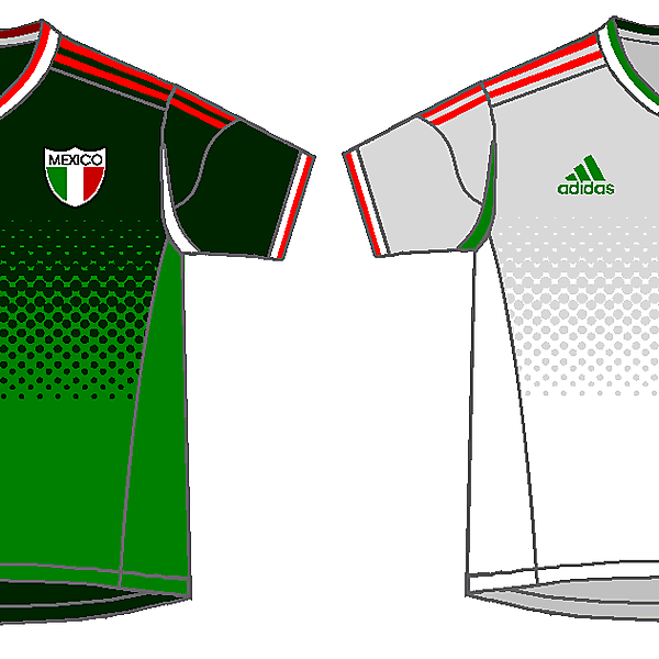 Mexico - home & away kits