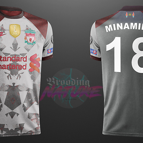 Minamino number 18 LFC nike away concept