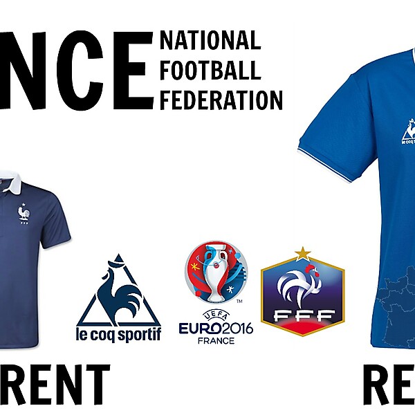 New French National Kit By Le Coq Sportif (for 2016)
