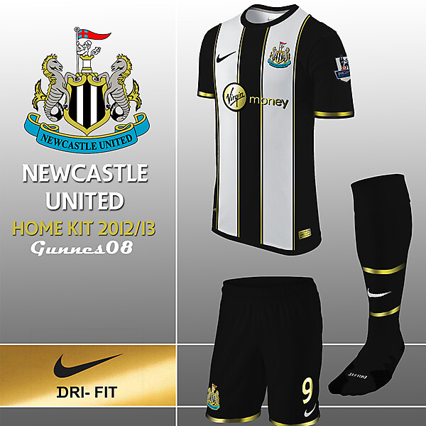 New Castle United Home Kit 2012-13 