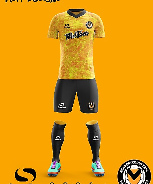 Newport County A.F.C.  2018 Sondico Home kit
