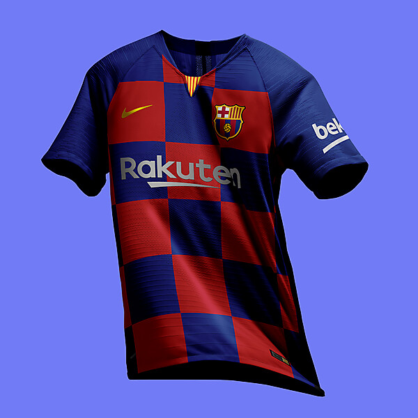 Nike FC Barcelona 2019-20 Plaid Jersey Preview