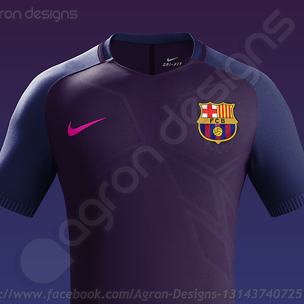 Nike Fc Barcelona Away Kit 2016-17 based on leaked images
