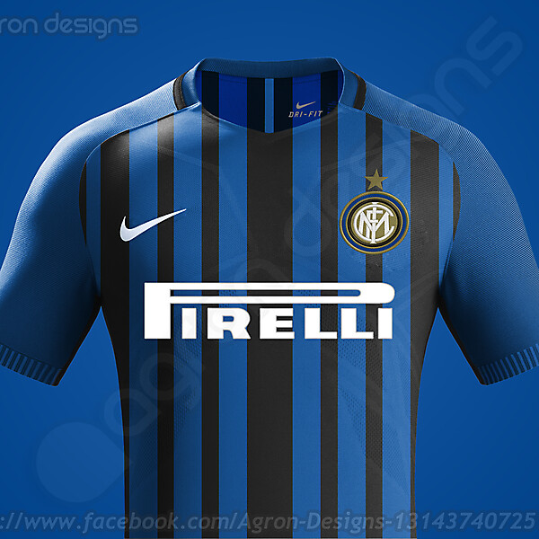 Nike Fc Internazionale 2017-18 Home Kit Based On Leaked Images