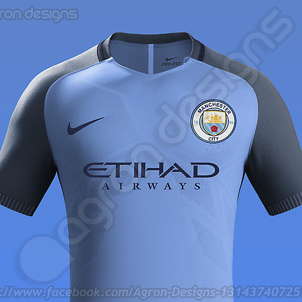 Nike Manchester City Home Kit 2016-17 based on leaked images