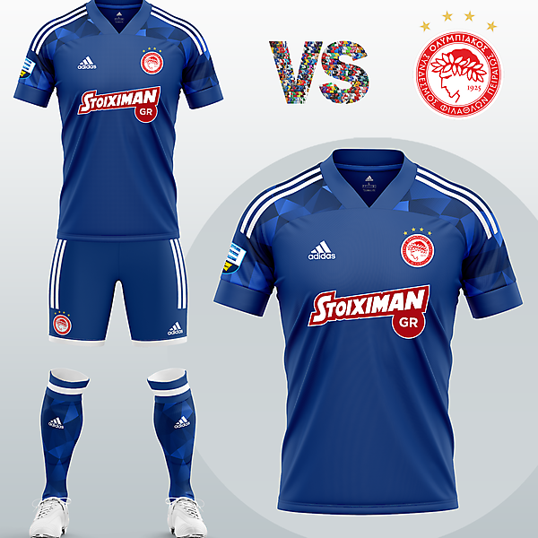 Olympiacos FC Away kit with Adidas (2020/21)