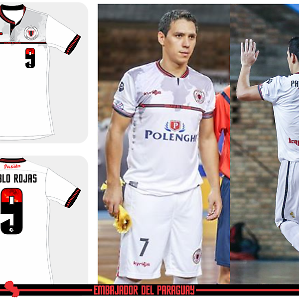 Pablo Rojas Futsal Away kit 2015 by Kyrios