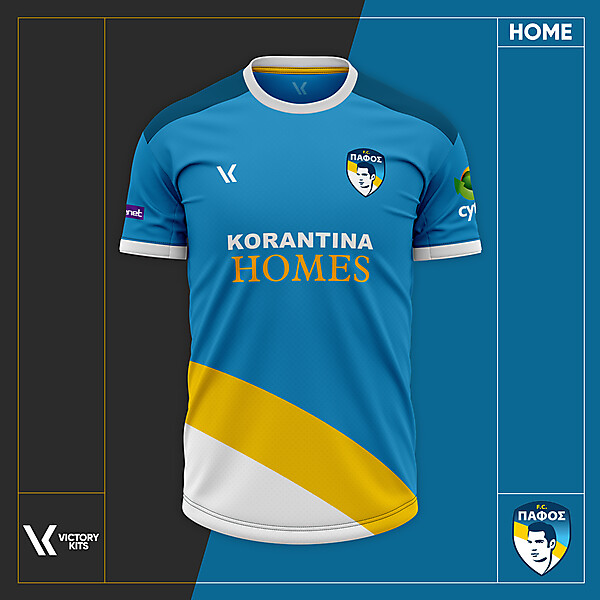 Pafos FC Home Shirt 2021 Concept