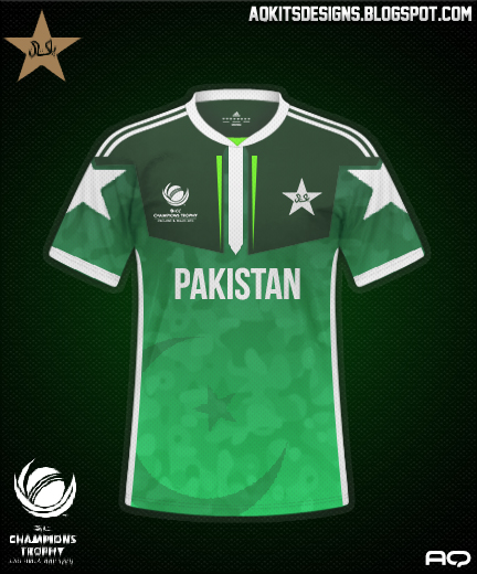 Pakistan Jersey for ICC Champions Trophy 2017