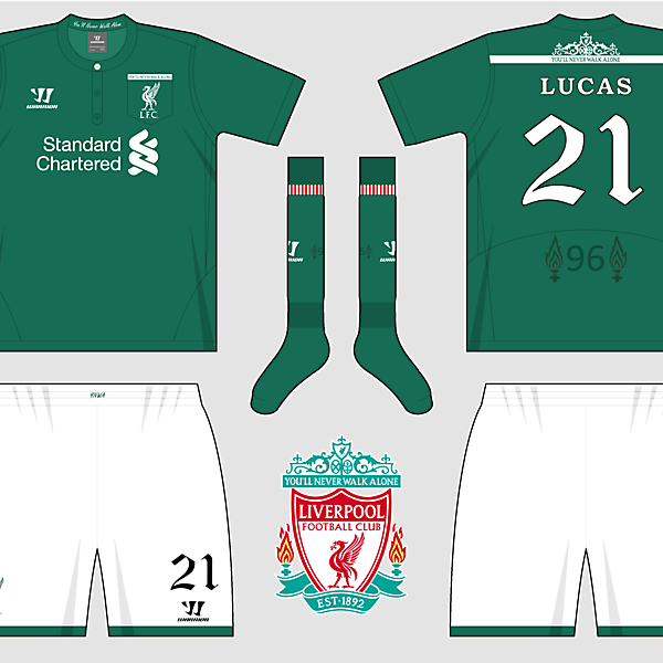 Liverpool Home, Away & Third Kits