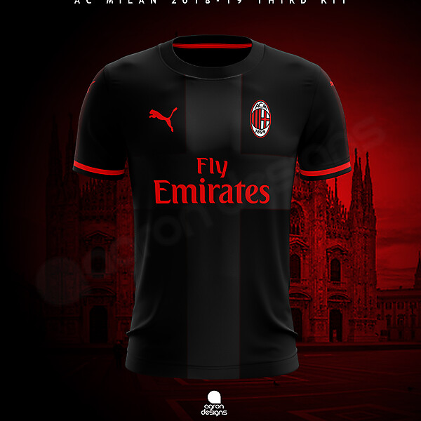 PUMA AC MILAN 2018-19 THIRD KIT CONCEPT