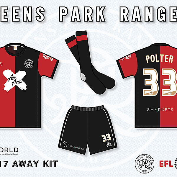 QPR 2016/17 Away Kit