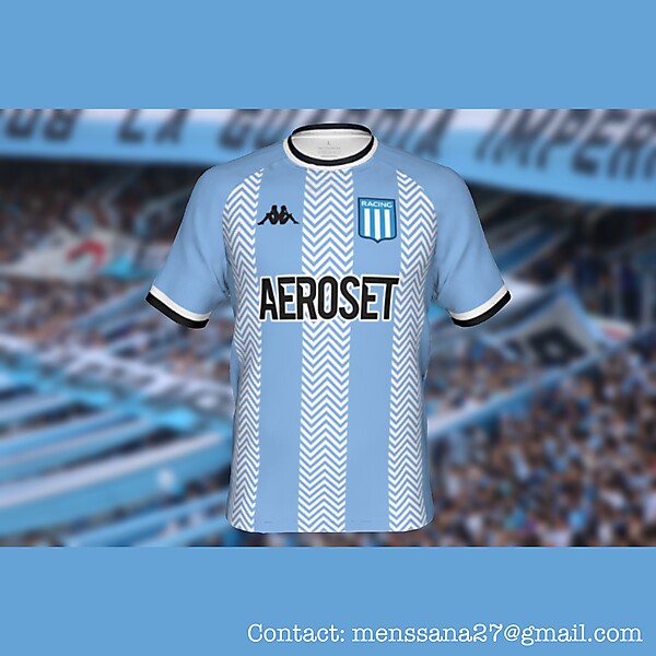 Racing Club hypothetical match jersey