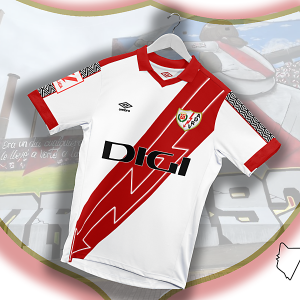 Rayo Vallecano 23/24 Home Concept Shirt