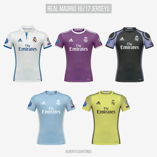 Real Madrid 16/17 Jerseys