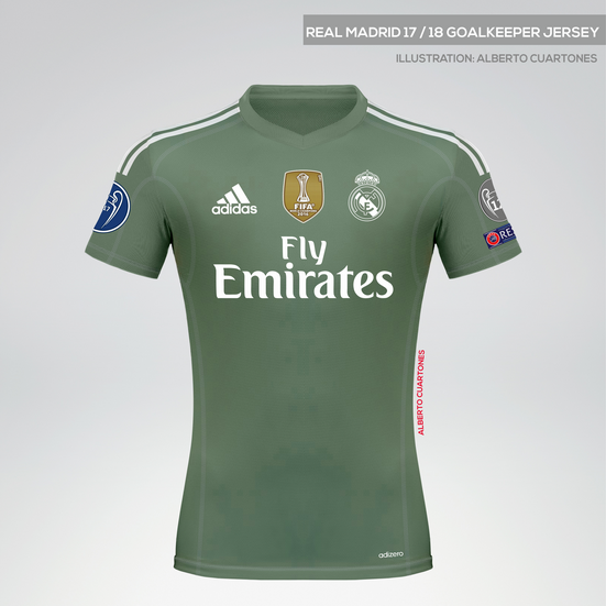 Real Madrid 17/18 Goalkeeper Jersey 