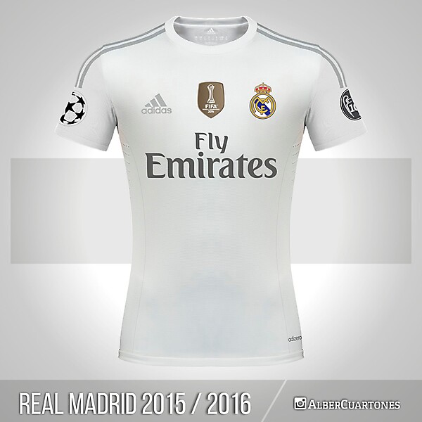 Real Madrid 2015 / 2016 Home Shirt (according to leaks)