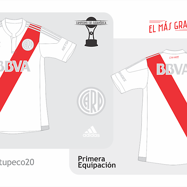 River Plate home kit 2015/2016