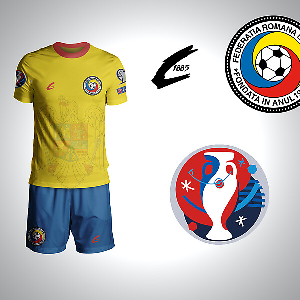 Romania Euro 2016 Home Rebrand