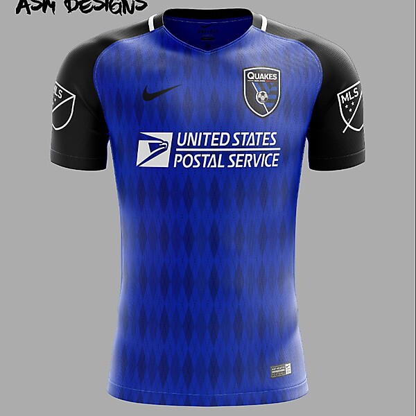 San Jose Earthquakes Nike 2018 Home Kit