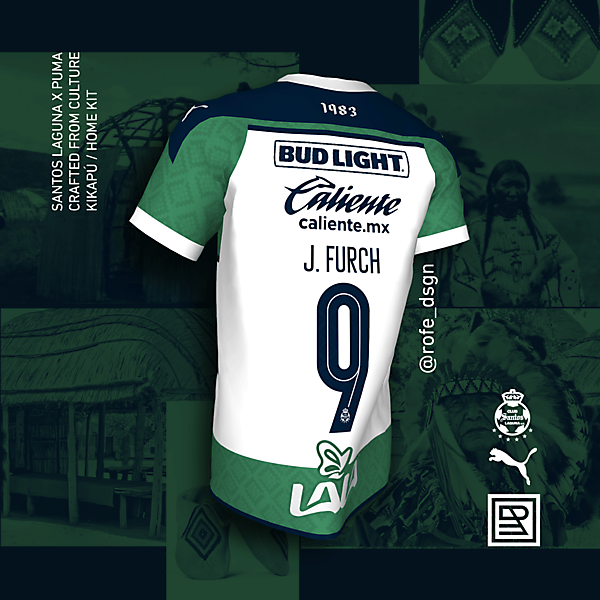 Santos Laguna Puma 2020 Kikapú Home Kit - @rofe_dsgn