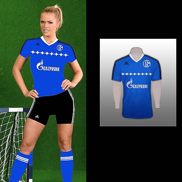 shalke 04 home and away adidas