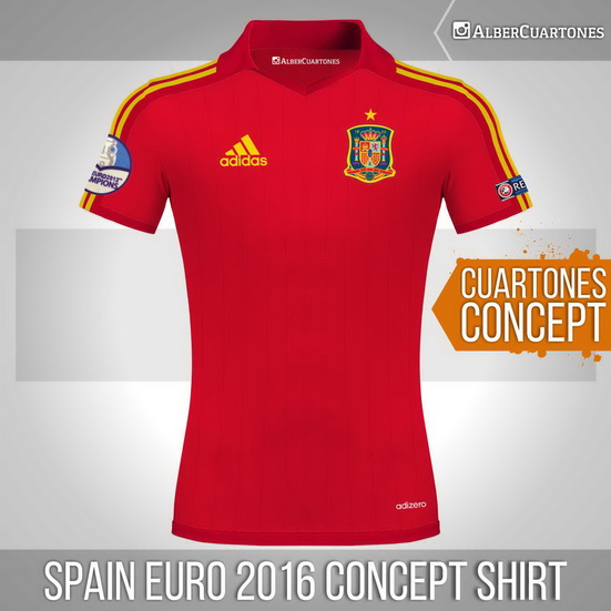 Spain Euro 2016 Concept Shirt
