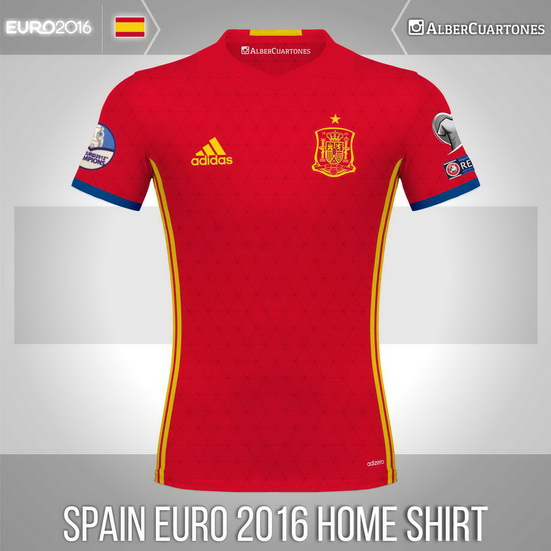 Spain UEFA EURO 2016™ Home Shirt (according to leaks)