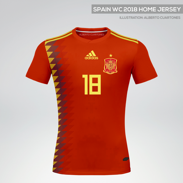 Spain World Cup 2018 Home Jersey