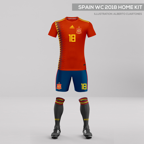 Spain World Cup 2018 Home Kit