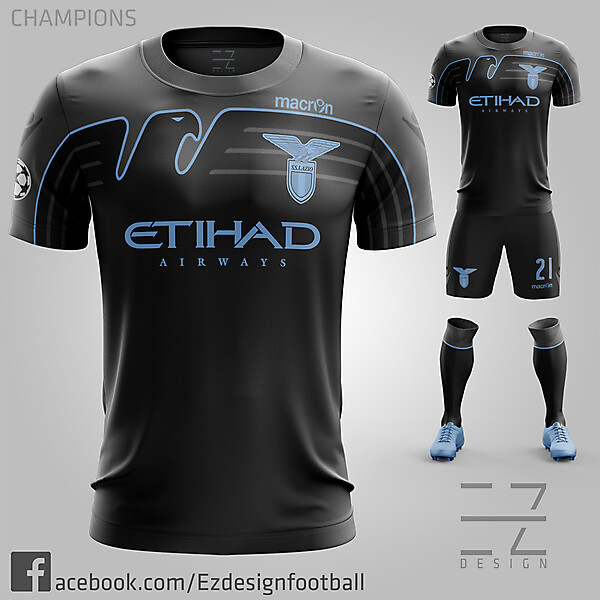 S.S. Lazio Champions Third Kit 