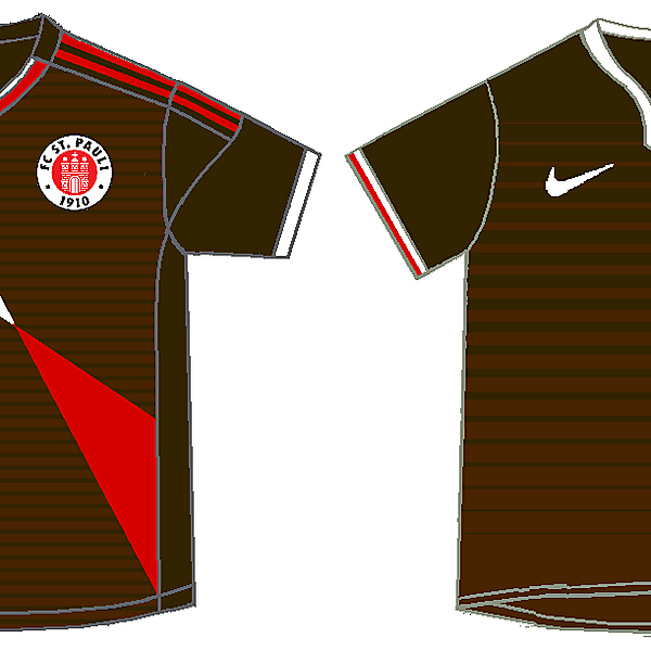 St. Pauli - adidas and nike kits