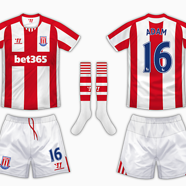 Stoke City Home Kit - Warrior