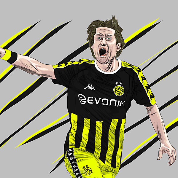 Tomas Rosicky x Dortmund x Kappa - Away Kit