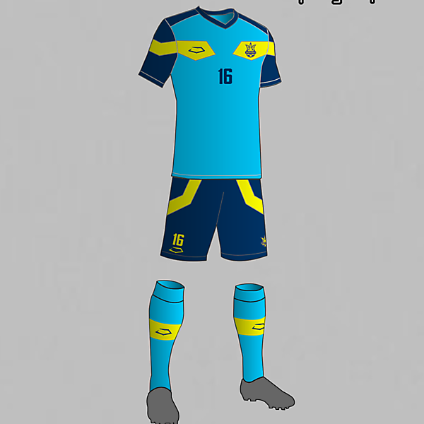 Ukraine National Football Team Third Kit 2016
