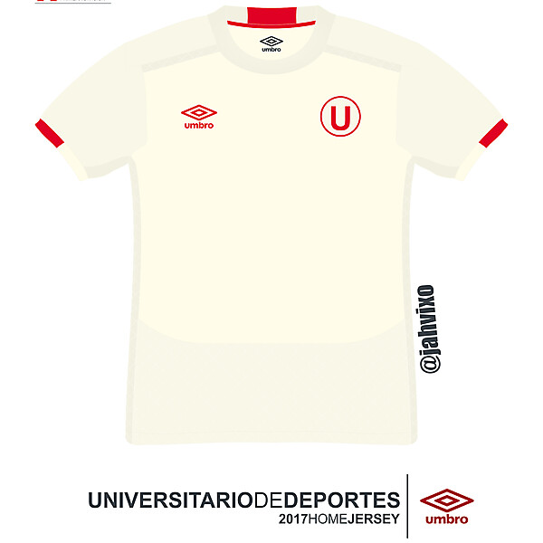 Universitario de Deportes 2017  Umbro home  football jersey