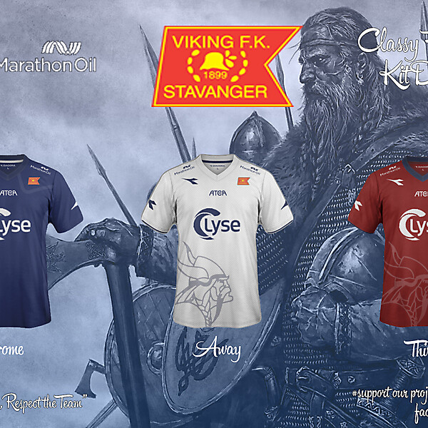 Viking FK Home, Away and Third Fantasy Kit 14/15