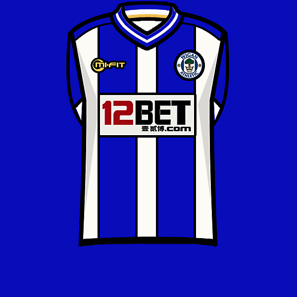 Wigan Ath. 13-14 home kit