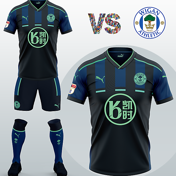 Wigan Athletic FC Away kit with Puma (Concept 2020/21)