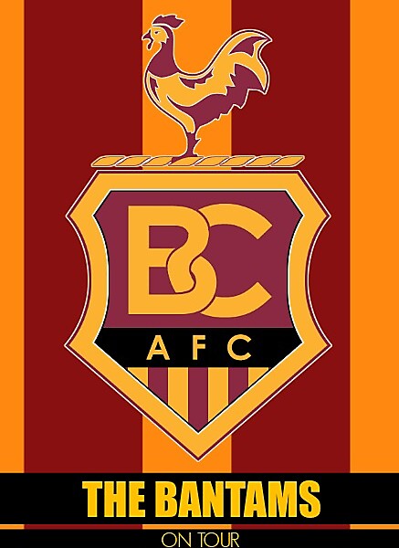 Bradford City On Tour Sticker